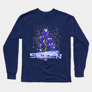 Texas Snowmageddon- Bluebonnet Long Sleeve T-Shirt